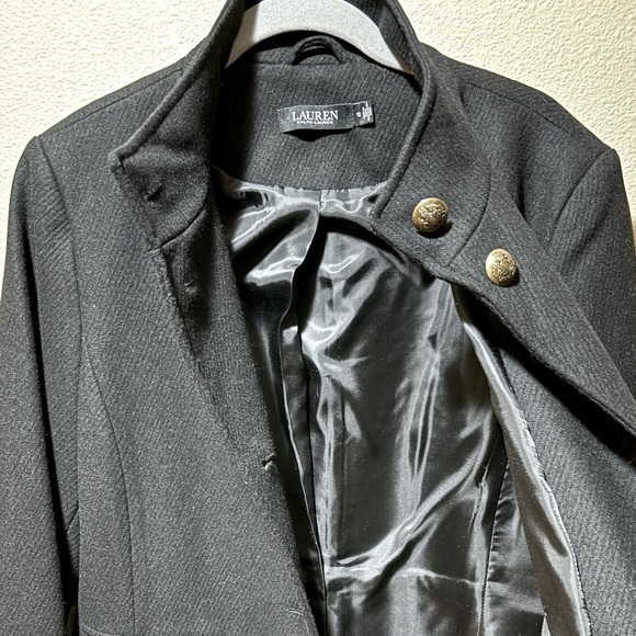 Lauren Ralph Lauren Wool Blend Coat, Size 12, Black, New Condition! - Picture 6 of 8